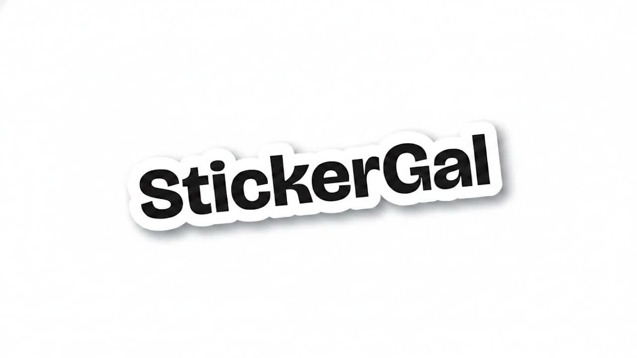 Precision sticker cutting animation